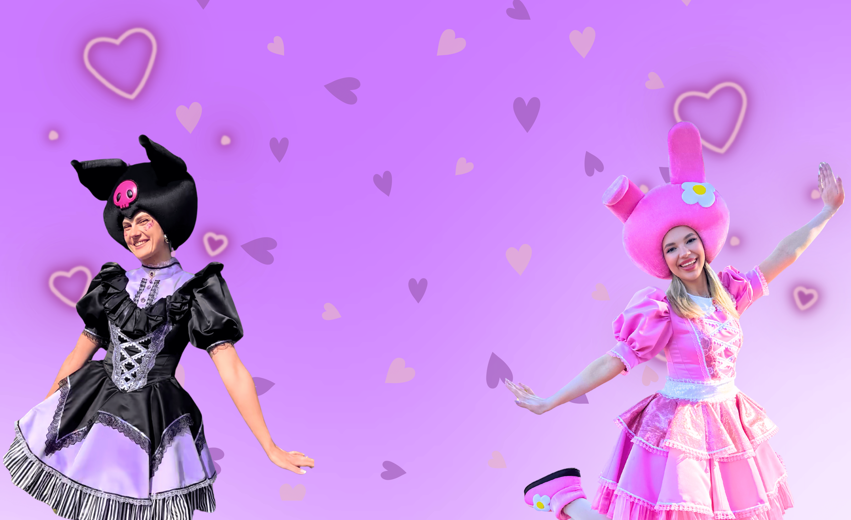 Kuromi & My Melody Party Animators in Rotterdam