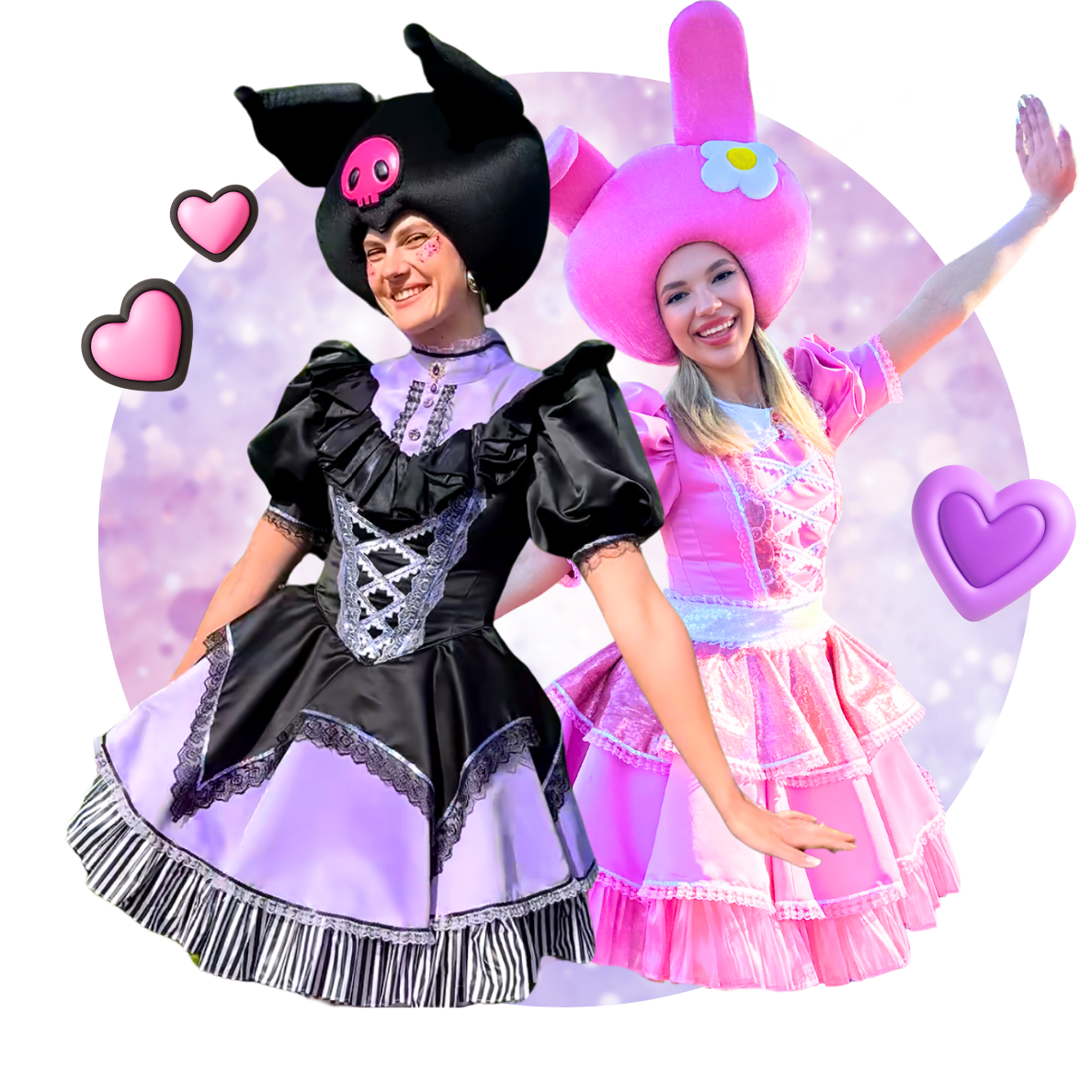 Kuromi & My Melody Party Animators in Rotterdam