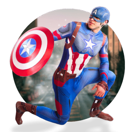 Captain America Party Animator in Rotterdam