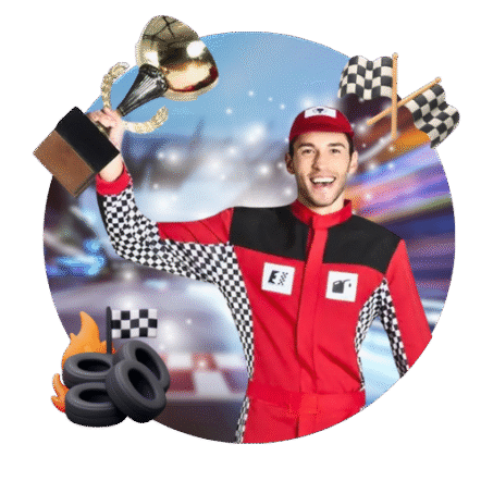 Racing Theme Kids Party Animator in Rotterdam