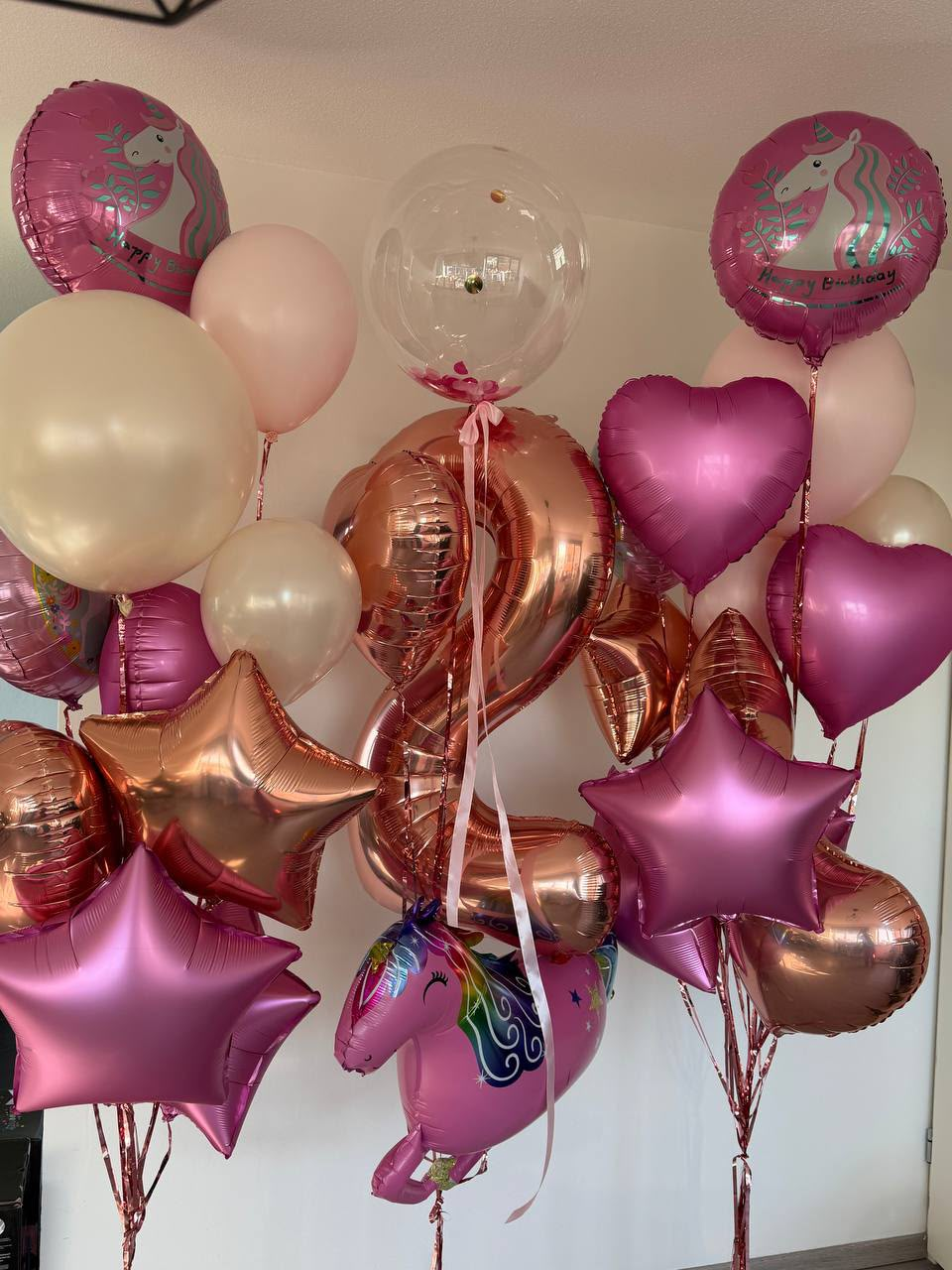 Cijferballonnen op helium voor een kinderfeest in Rotterdam